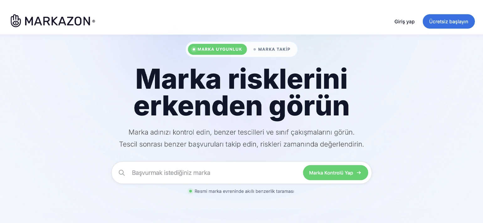 Markazon trademark intelligence platform interface designed by Dixjuin.